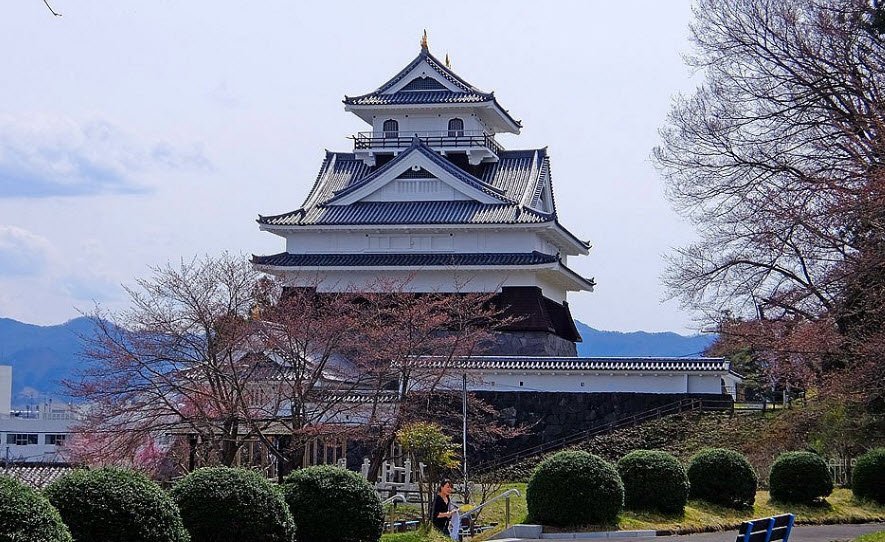 Kaminoyama Castle Ruins , Japan
